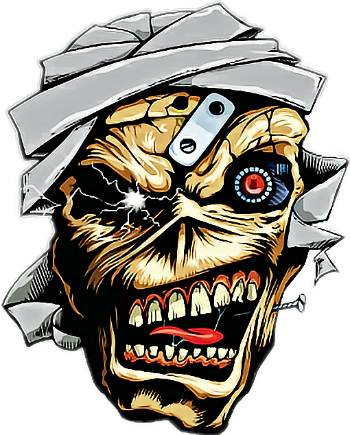 ironmaiden eddiethehead sticker Iron maiden Eddie the...