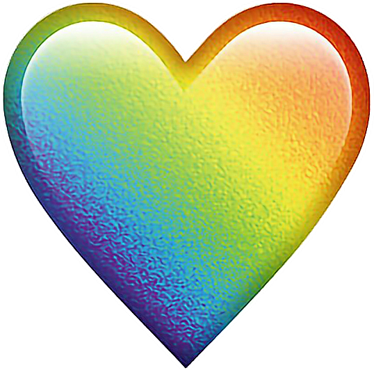 Rainbow Emoji Heart Freetoedit Sticker By Satanicbarbie