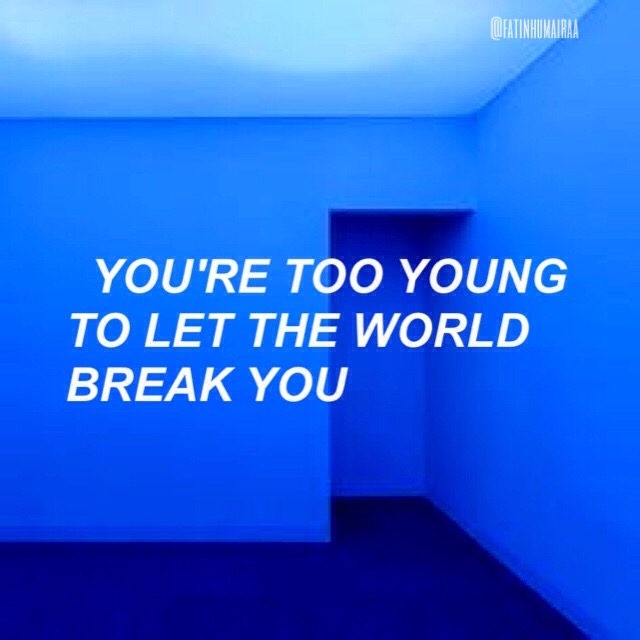 Bangtansonyeondan bts quote blue aesthetic