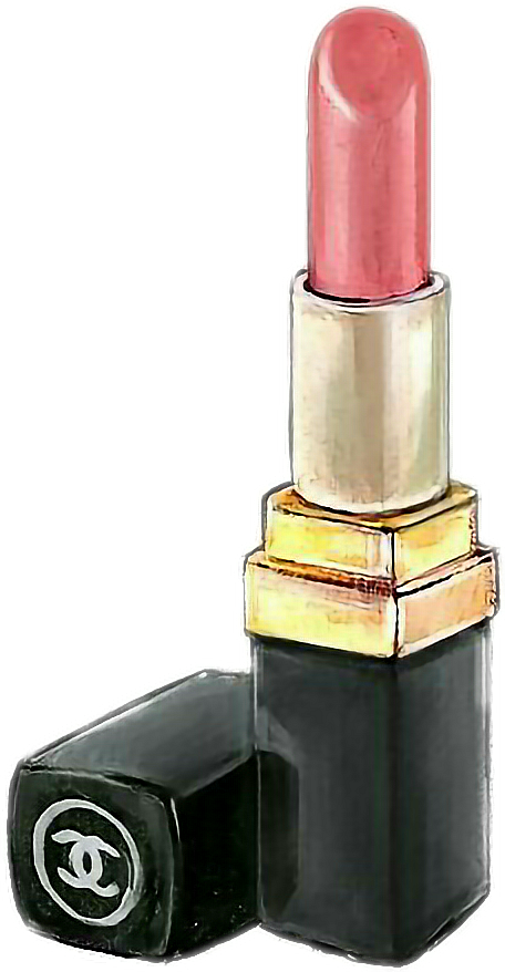 chanel lipstick drawing