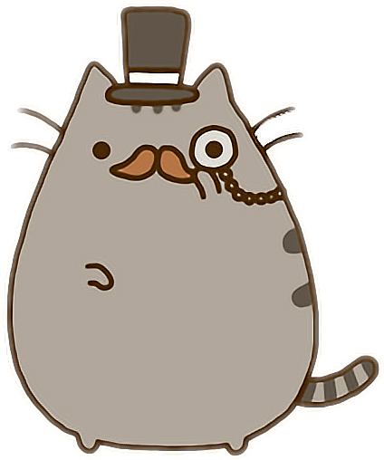pusheen top hat