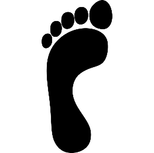 ftestickers silhouette footprint sticker by @julieanncook1