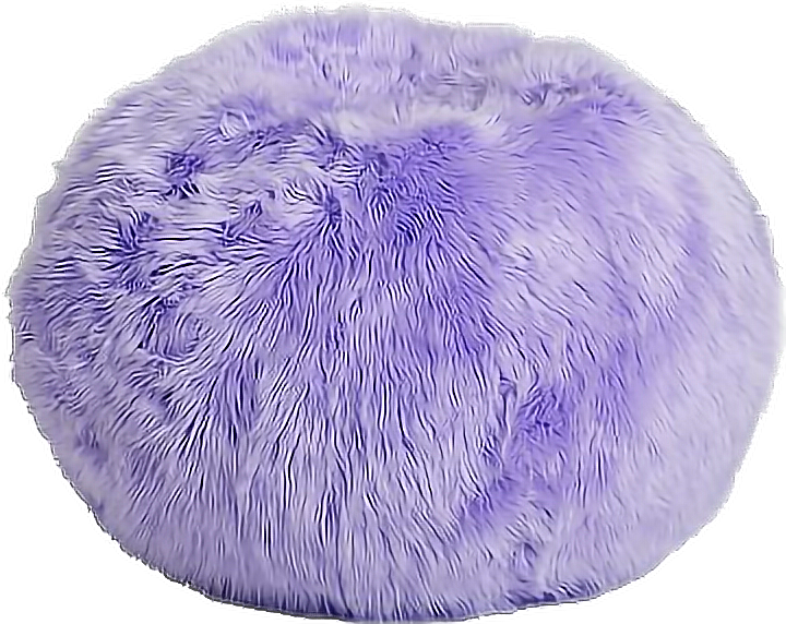 fluffy lilac bag