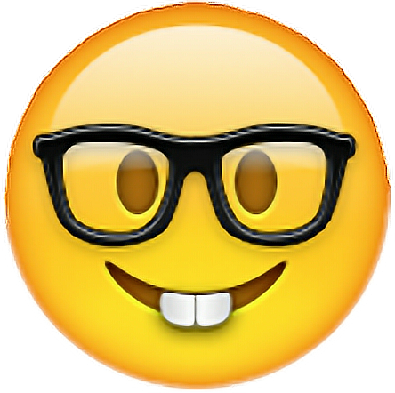 nerd emoji cute funny freetoedit sticker by @ikard