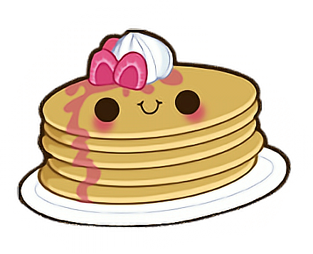 pancakes breakfast food kawaii sticker by @angienelson1988