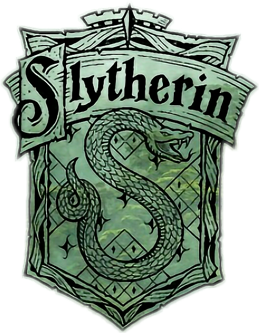 slytherin hogwarts harrypotter sticker by @aviwilder101