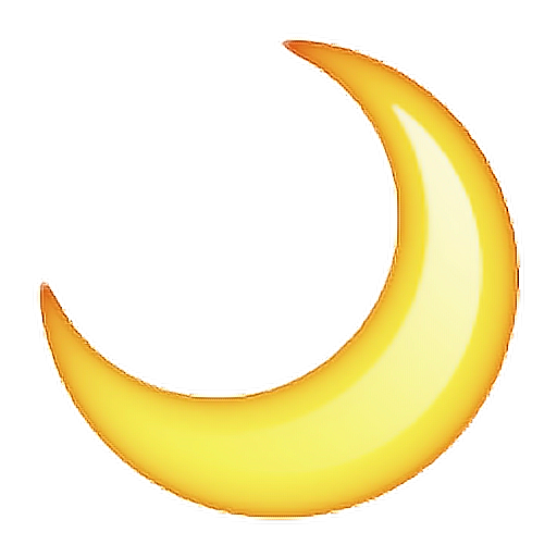 Bonis tumblr whatsapp emoji emoticon moon luna yellow