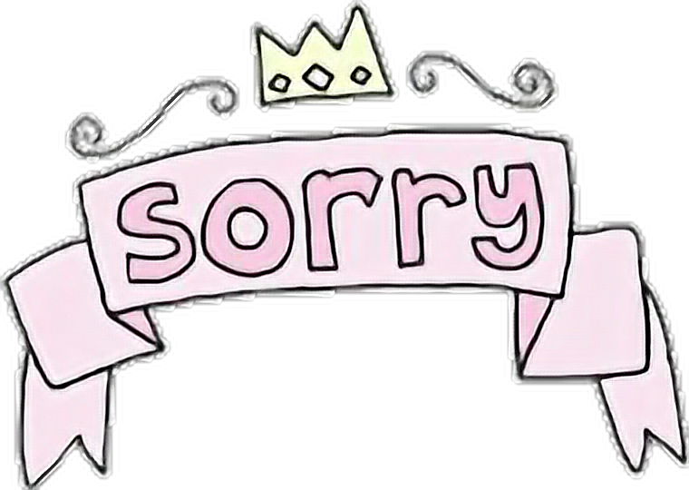 Sorry Sorrynotsorry Sorryguys Sticker By Darkunicorn03