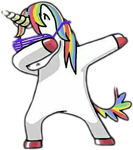 anime drawing unicorn easy unicorn hancsika04 by dab Sticker