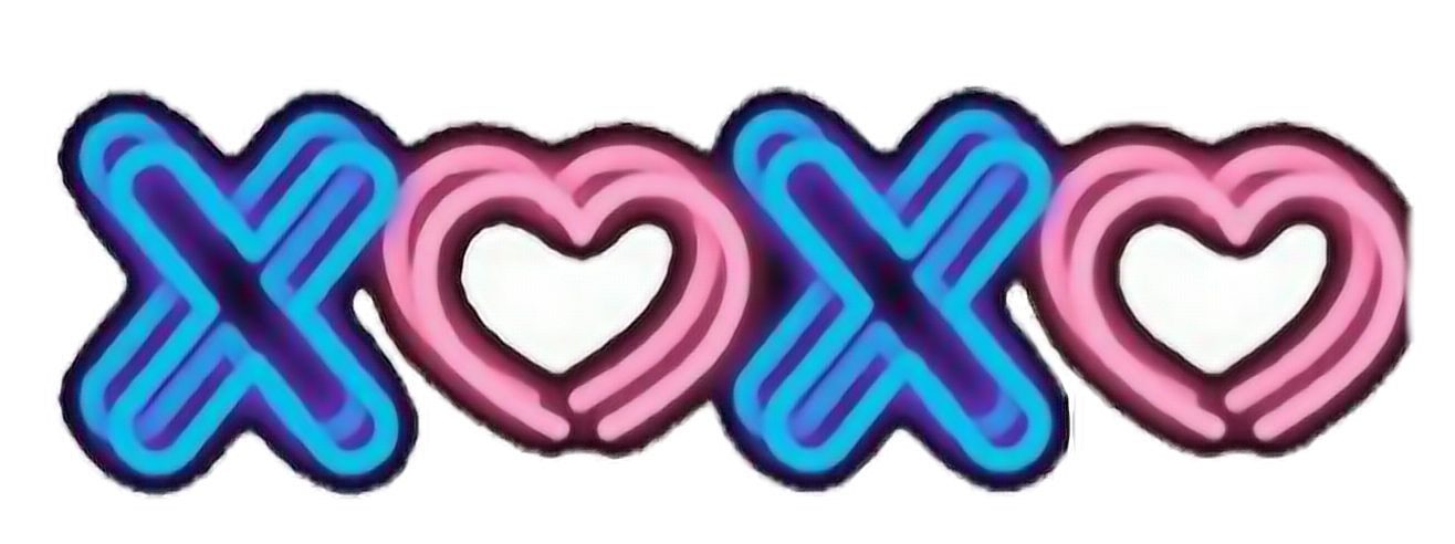 xoxo heart sticker stickers 243619463029212 by @moonlighthug.