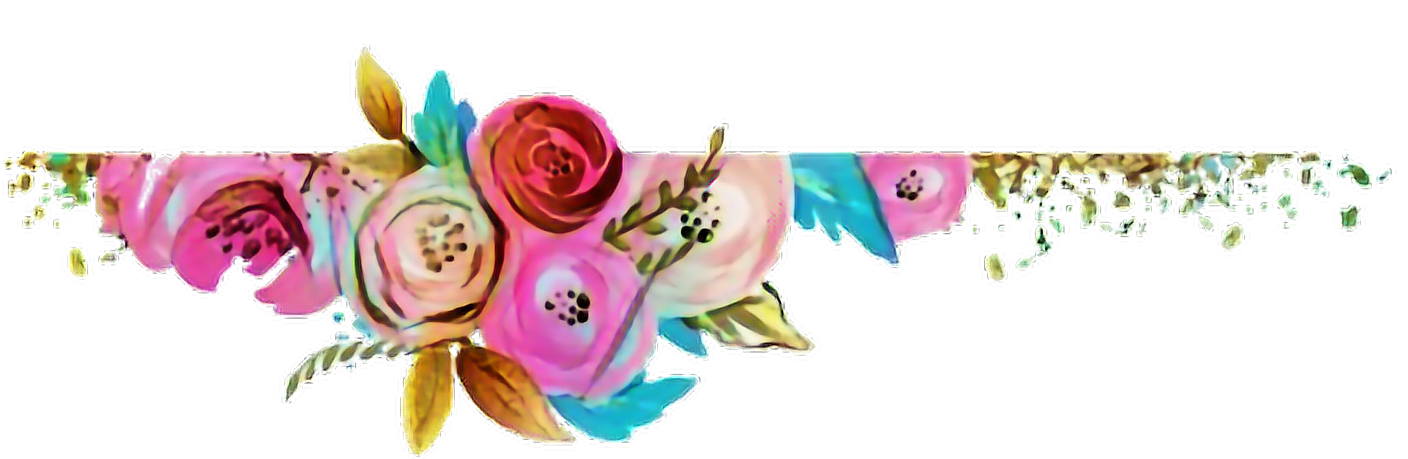 border flowers colorful stickers sticker by josjedanst