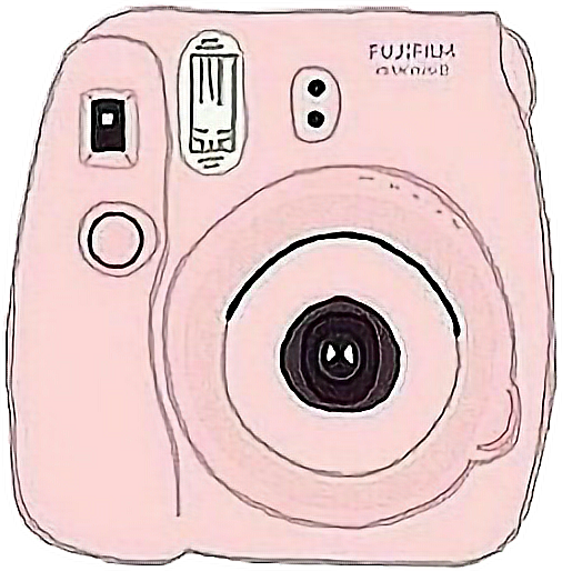 Baby pink Polaroid camera sticker polaroid camera pink...