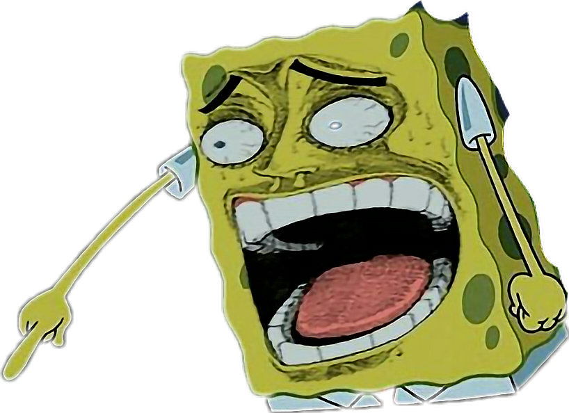 Spongebob meme face png. 