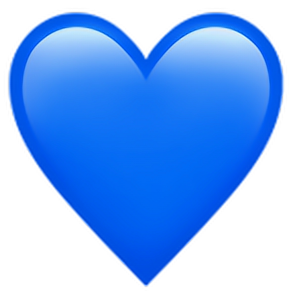 blueheartemoji blue heart emoji