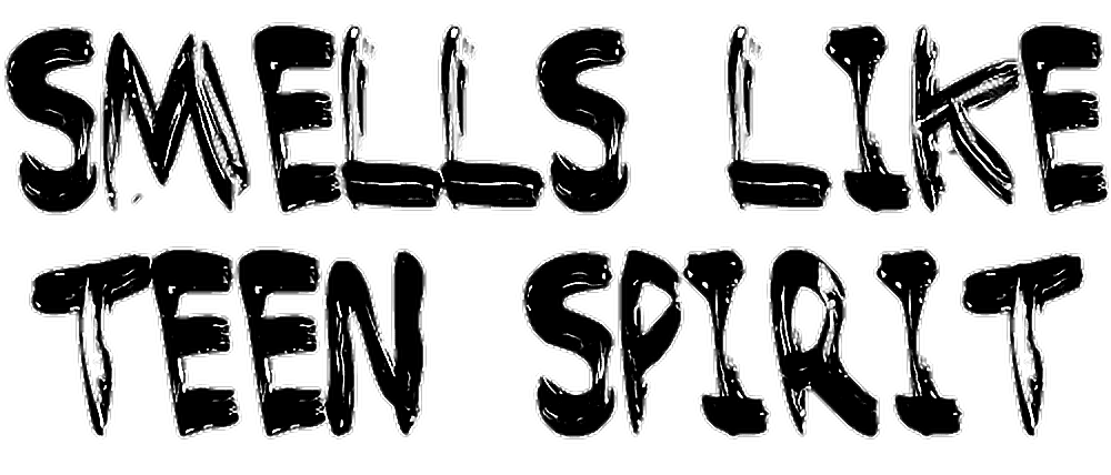 Like spirit. Smells like teen Spirit арт. Smells like teen Spirit рисунок. Nirvana рисунок smells like. Spirit надпись.