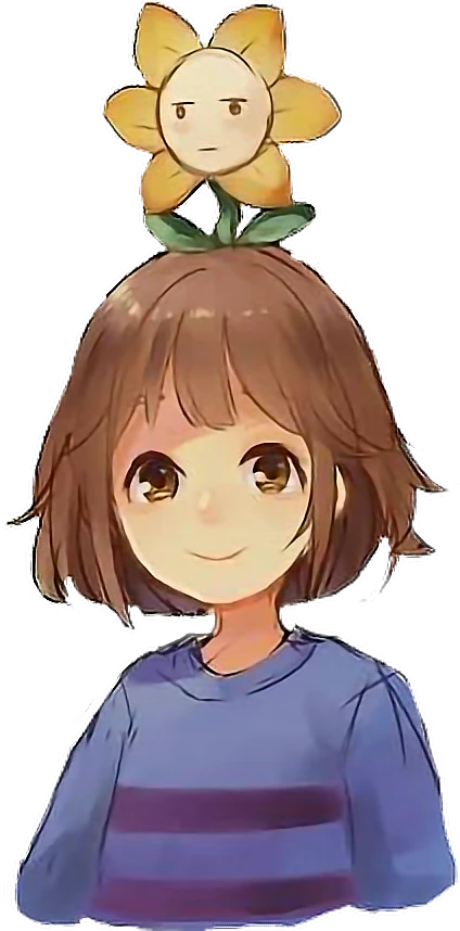 Undertale Frisk Anime Kawai Flowey Sticker By Owo Undertale Frisk Anime Kawai Flowey Sticker By Owo
