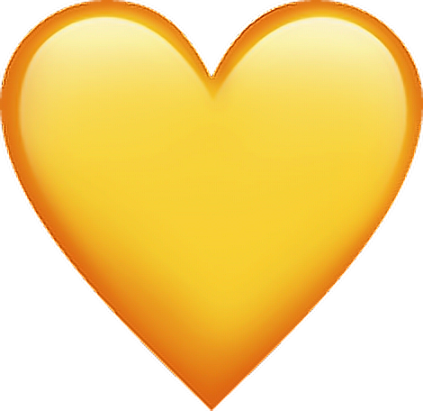 yellow freetoedit #yellow heart sticker by @victor58062