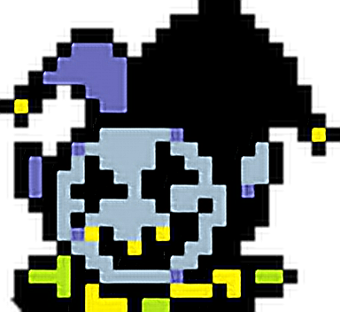 jevil deltarune undertale freetoedit sticker by @stuff2712